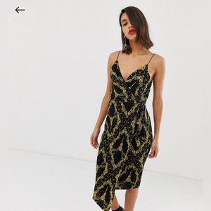 Cocktail, wrap front dress